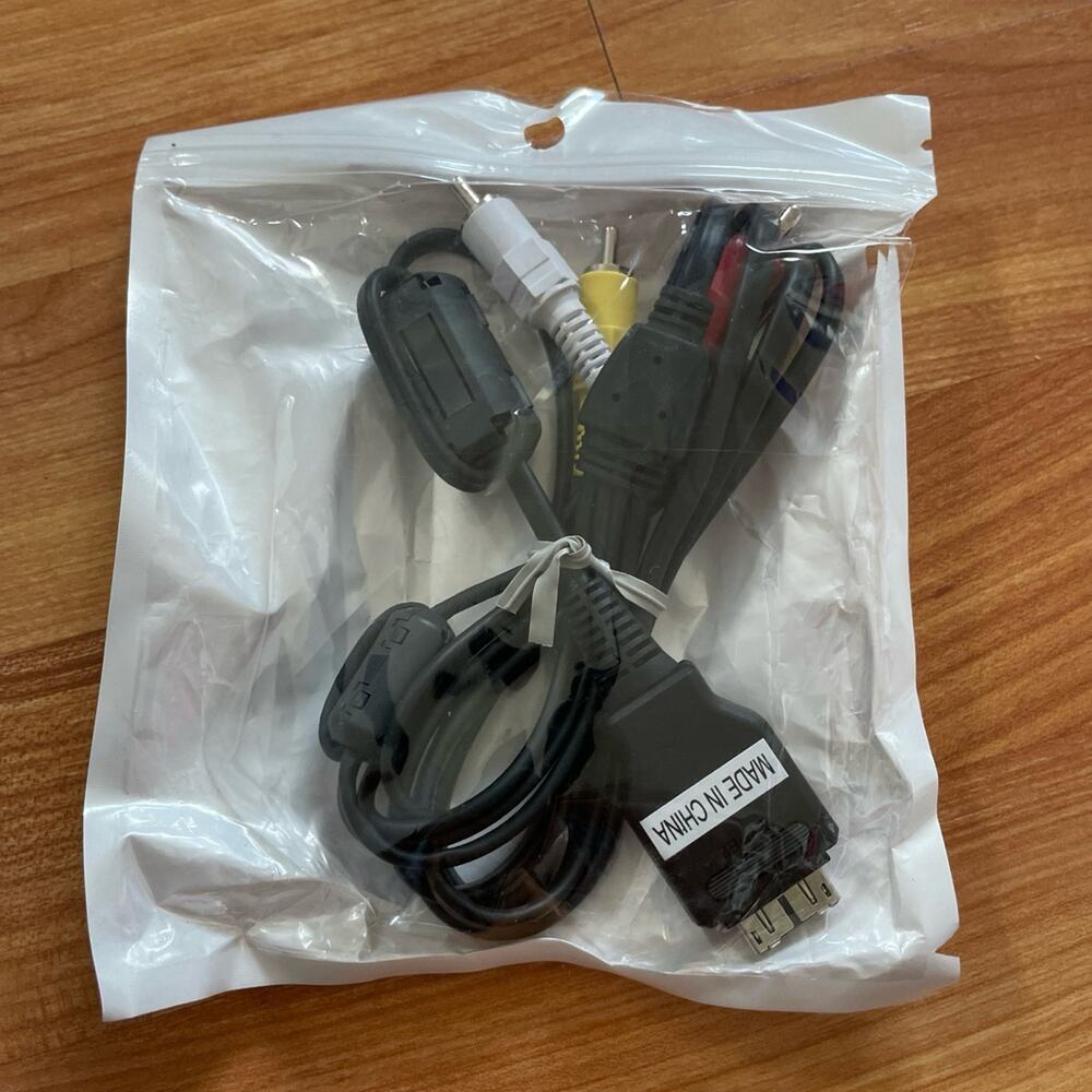 Sony Type 2 Camera Cord Cable Red Yellow White Components RCA & USB New